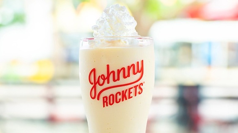 Johnny Rockets vanilla shake