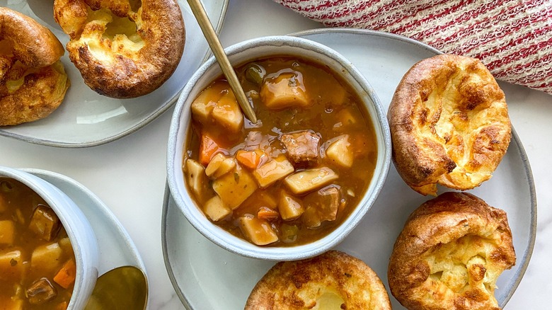 yorkshire pudding and stew