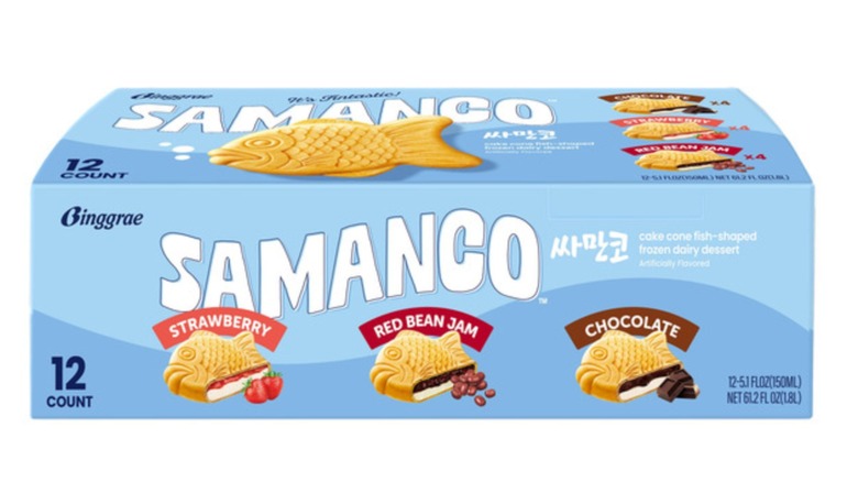 Binggrae Samanco fish ice cream treat variety pack at Costco.
