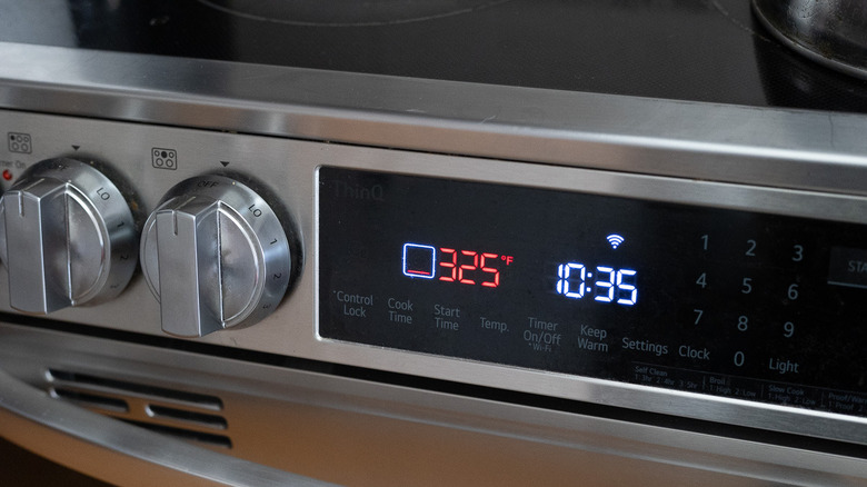 Oven set to 325 F