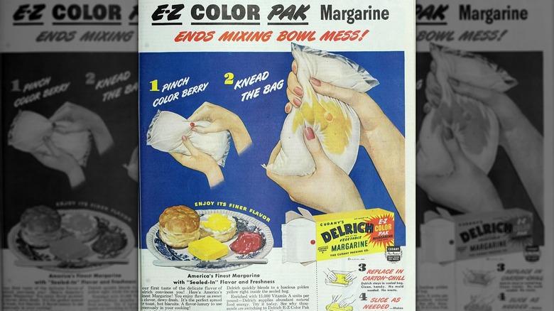 Delrich margarine advertsiement for dying margarine