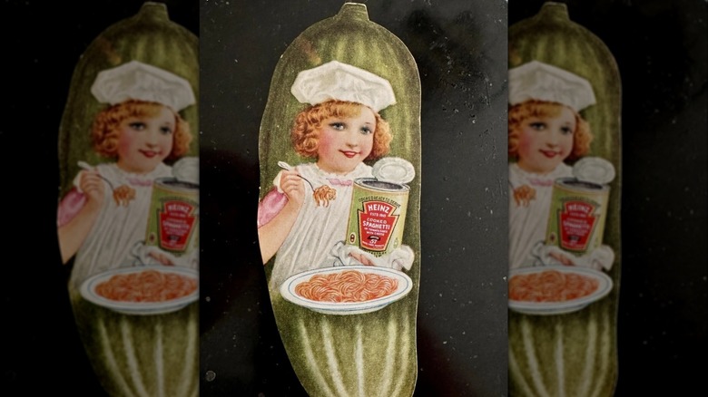 Heinz pickle bookmark advertisement