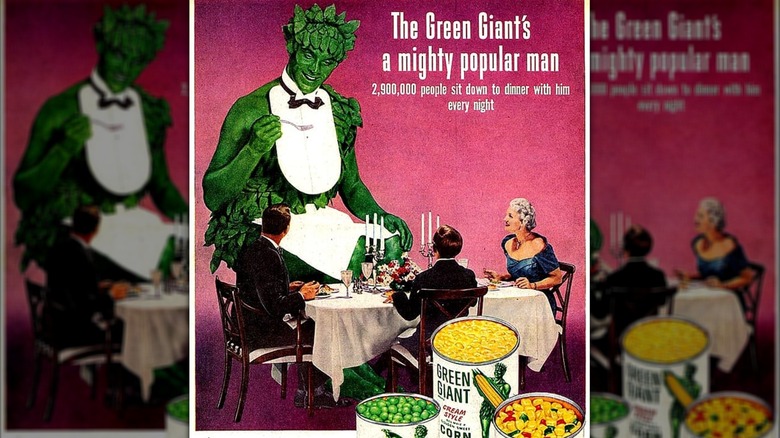 Green Giant dinner 1950s advertisement