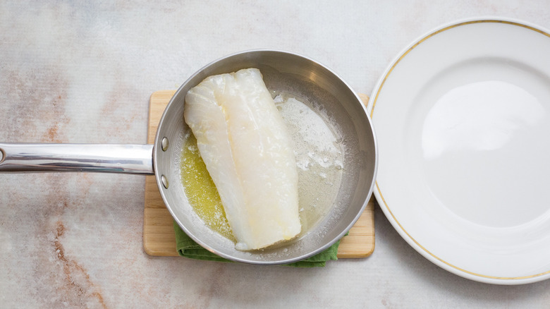 cod in pan of butter