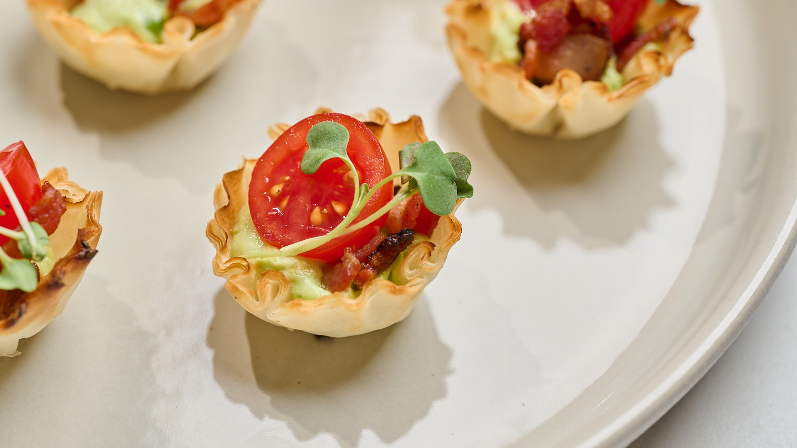 BLT Phyllo Cups With Avocado Recipe