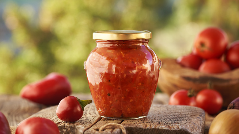 jar of tomato jam
