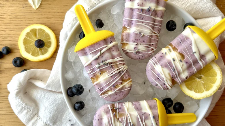 Blueberry-Lavender Honey Popsicles Recipe