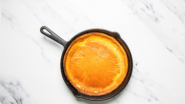 Baked Dutch baby pancake.
