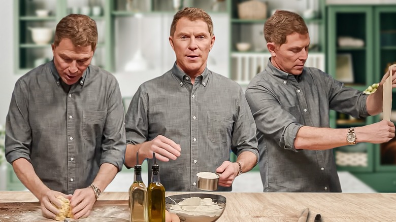 Bobby Flay in the kitchen