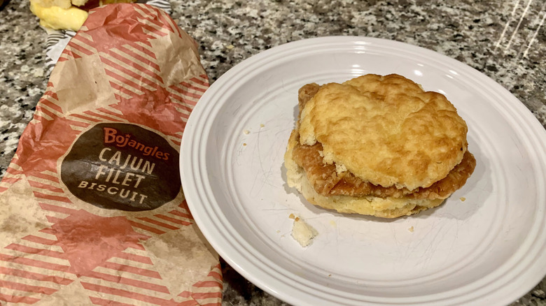 Bojangles Cajun Filet Chicken Biscuit