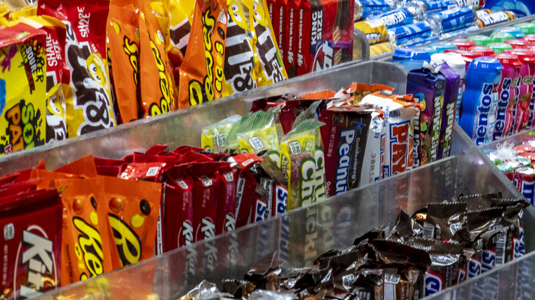 Candy store with a variety of sweet treats on display
