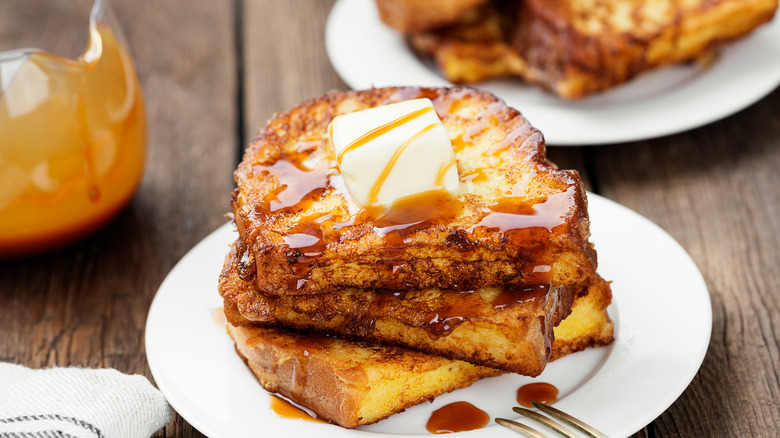 french toast with butter pat