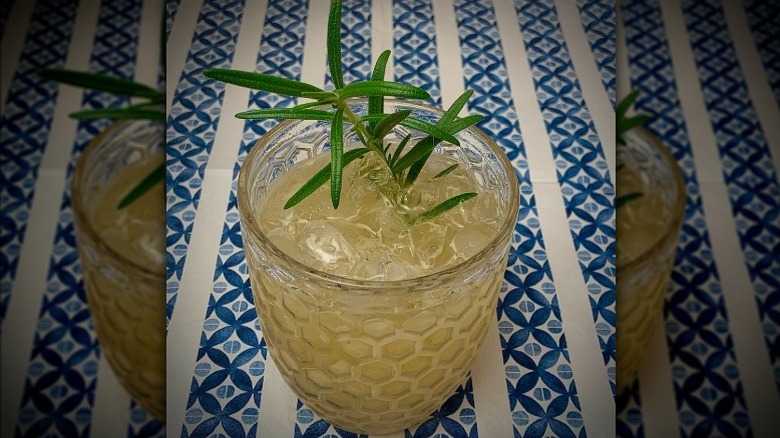 Honey badger cocktail with garnish