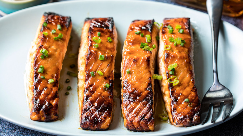 Bourbon Glazed Salmon Recipe