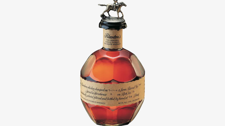 Bottle of Blanton's Original Single Barrel against a white background