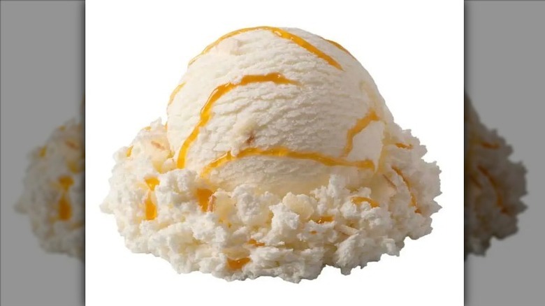 Amaretto Peach Charlotte ice cream
