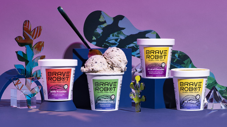 Four pints of Brave Robot ice cream