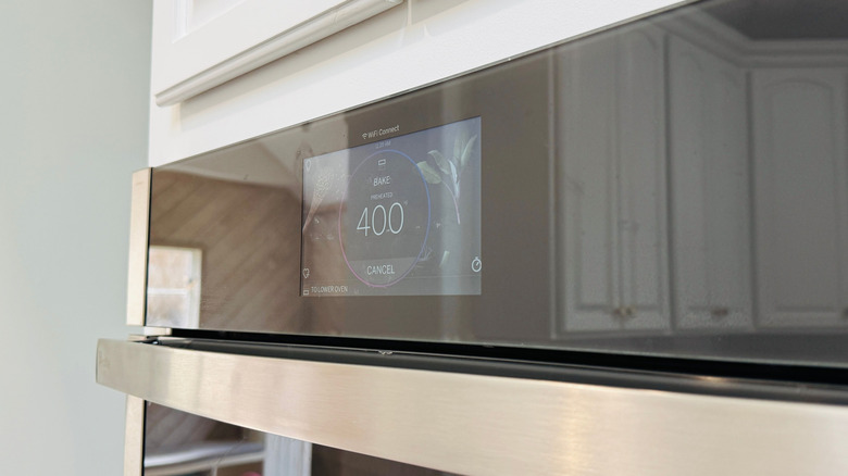 Oven temperature screen reading 400 F