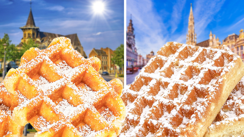 Brussels and liege waffles