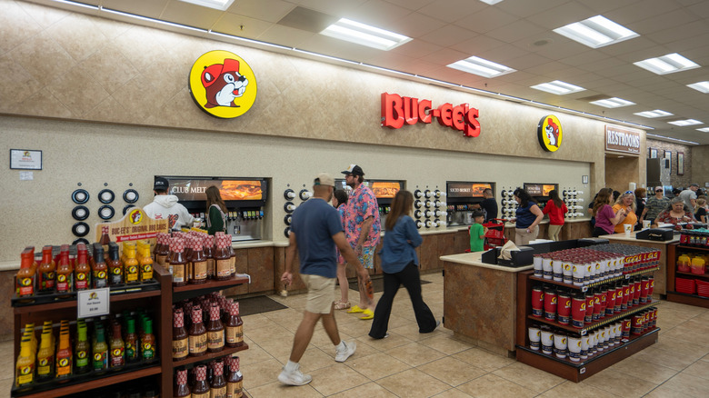 interior of Buc-ee's store