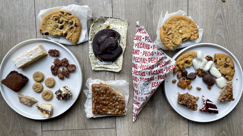 Assorted buc-ee's desserts laid out