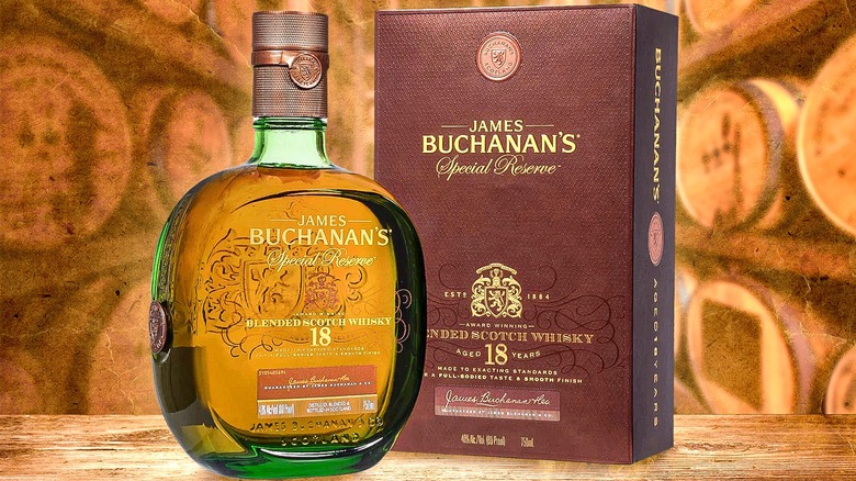 Bottle of Buchanan's scotch 18-year