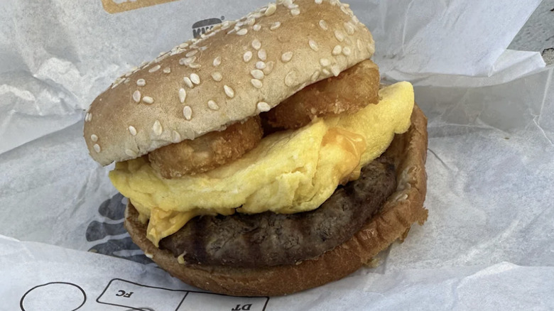 Burger King Croissan'wich Burger