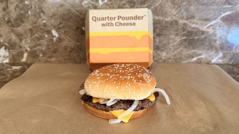 McDonald's Quarter Pounder with packaging