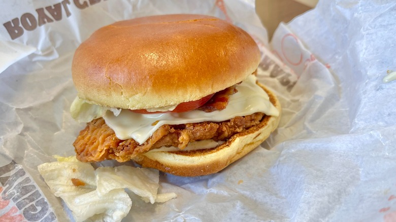 Burger King Bacon and Swiss Royal Crispy Chicken