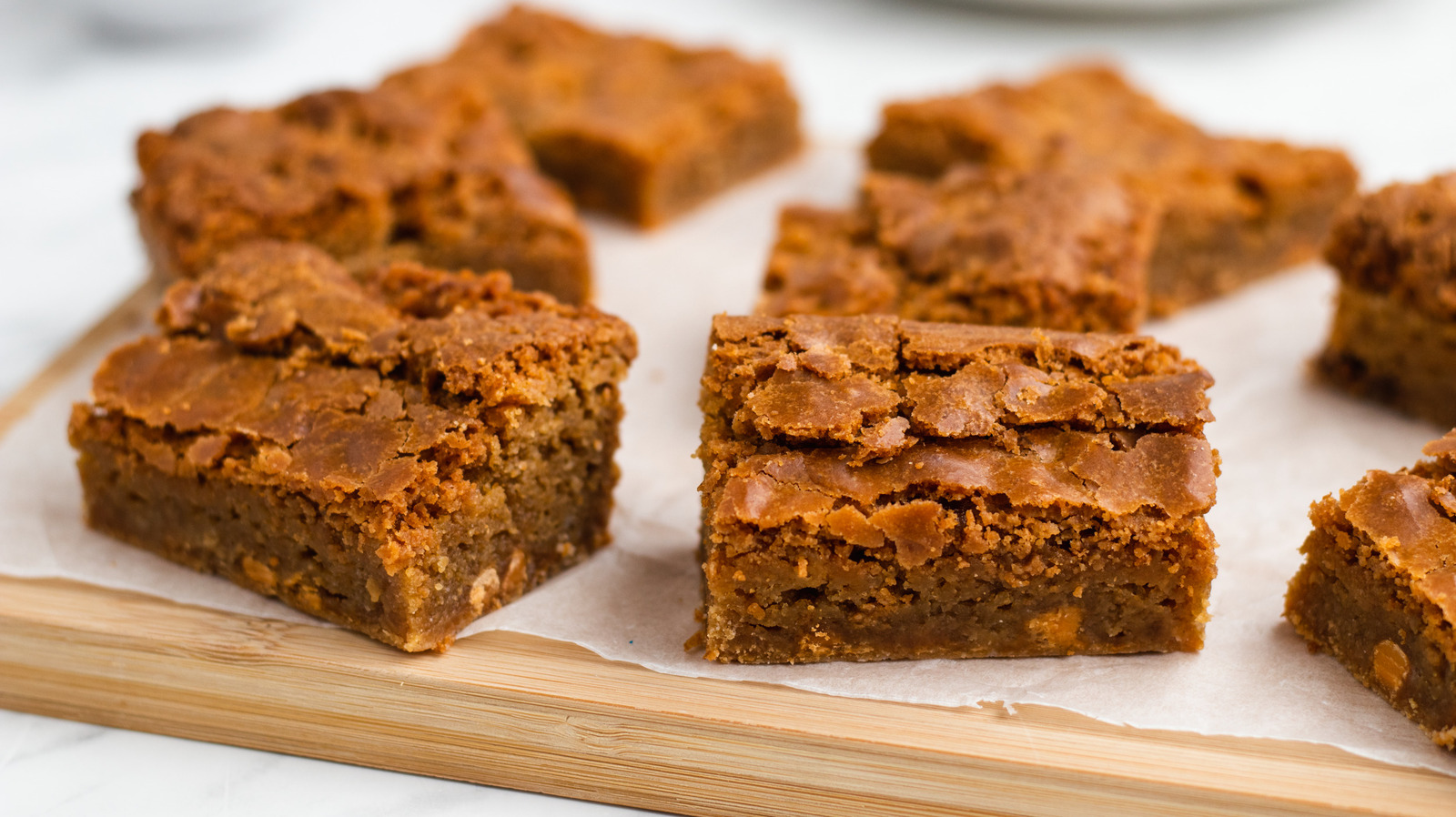 A tray of Butterscotch Brownies