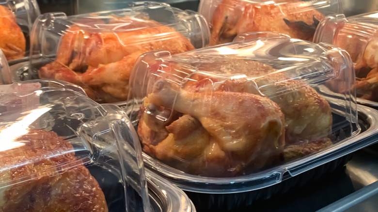 packages of rotisserie chickens
