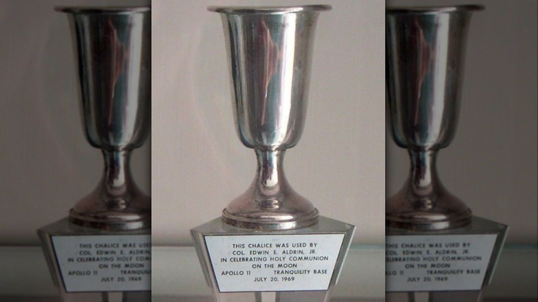 Buzz Aldrin's Apollo 11 communion chalice on display