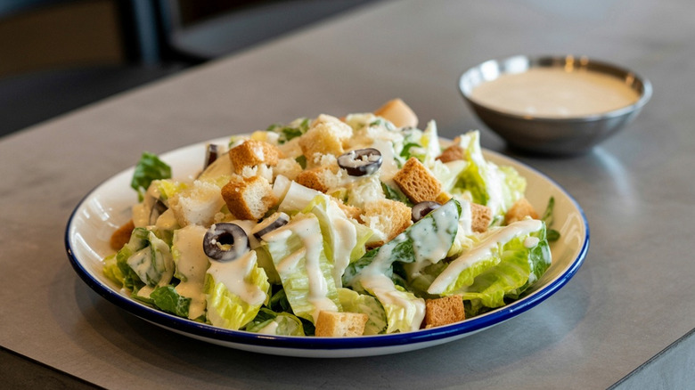 caesar salad with croutons
