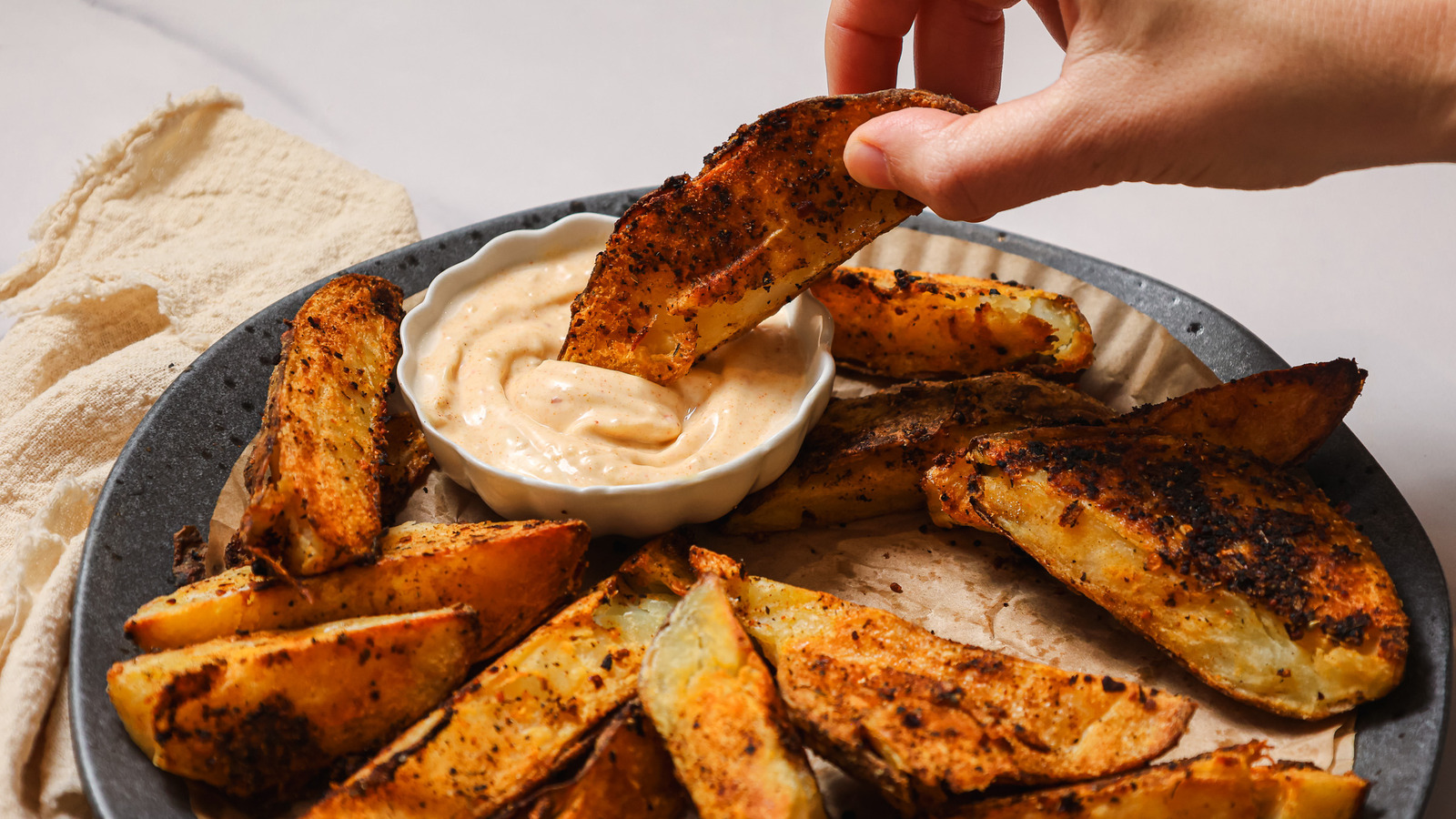 Cajun Baked Steak Fries Recipe - Tasting Table