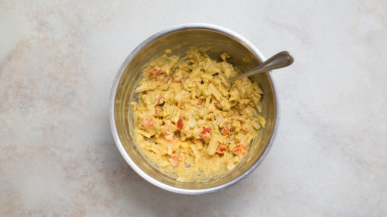 egg yolk mixture in bowl