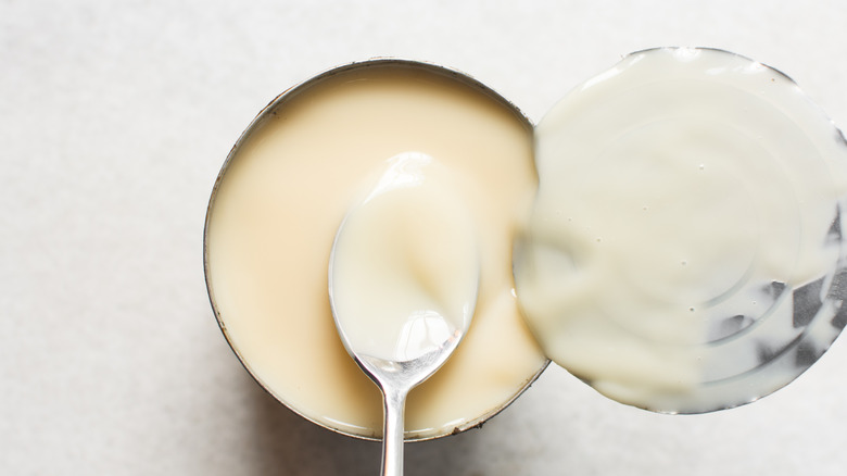 canned sweetened condensed milk