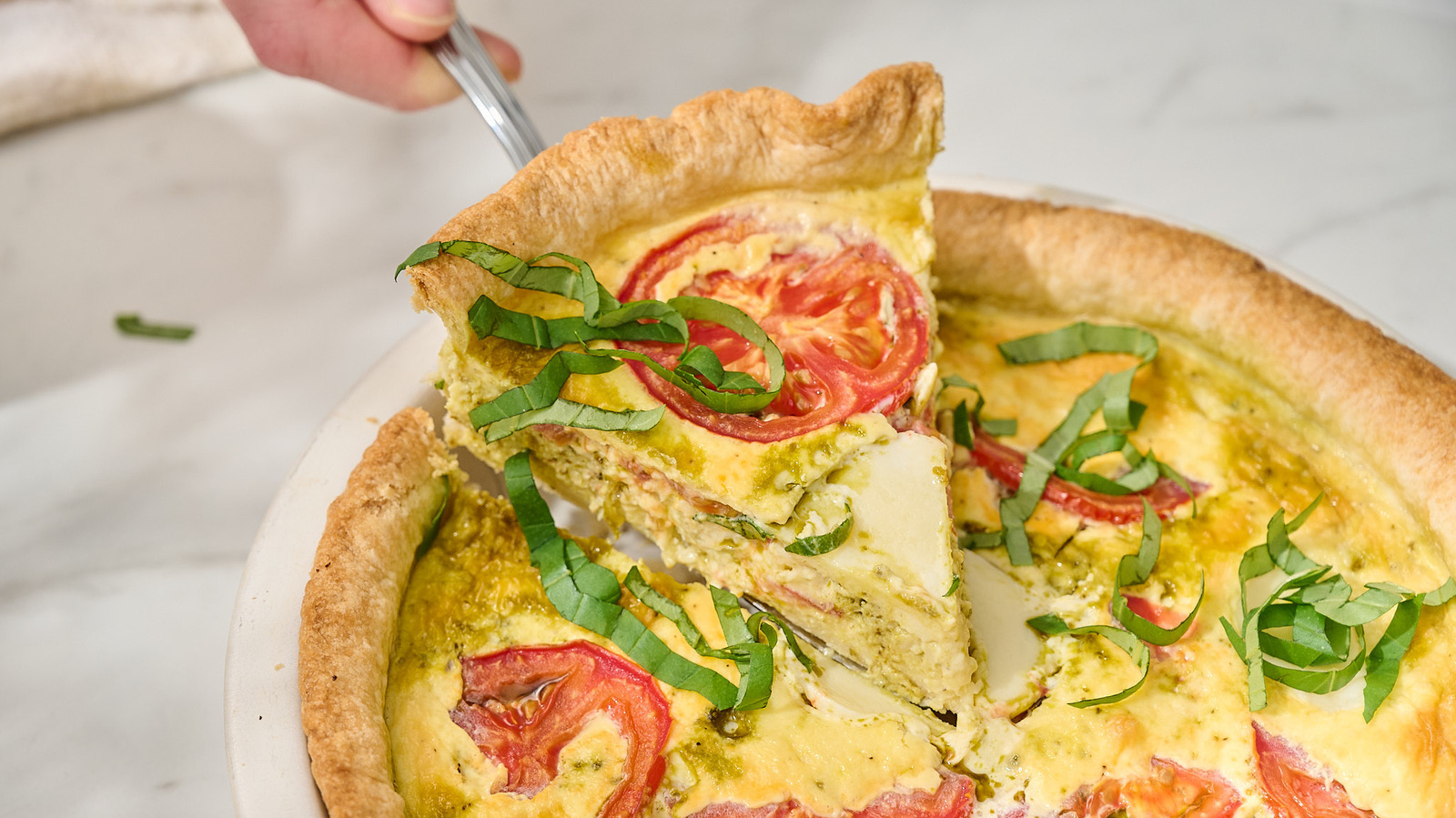 Caprese Breakfast Quiche Recipe