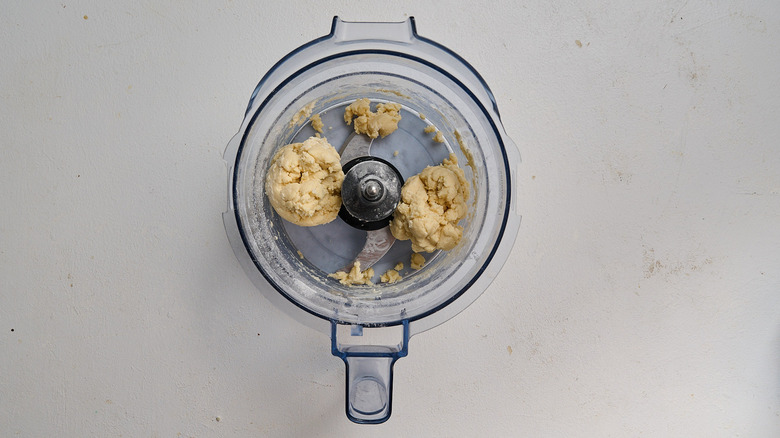 dough ball in a food processor