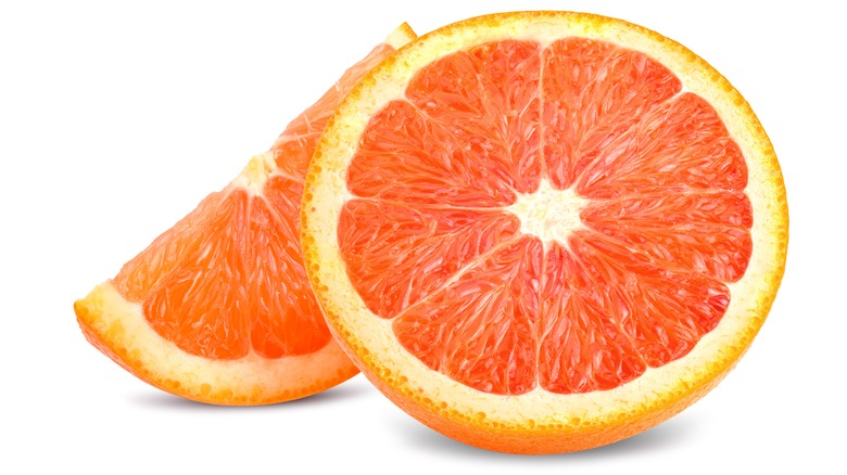 sliced open Cara Cara orange