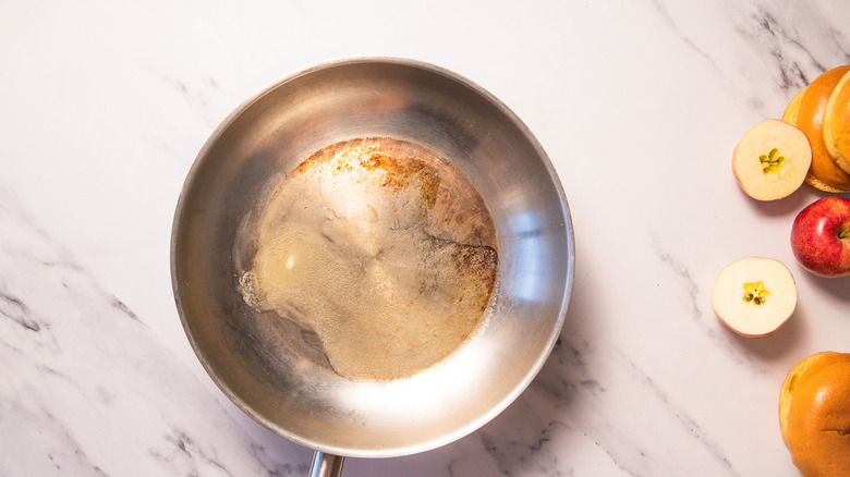 Pan with butter
