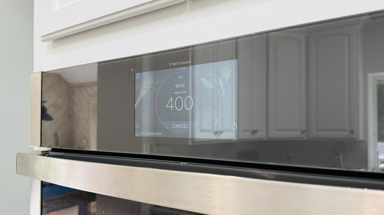 Oven temperature screen reading 400 F