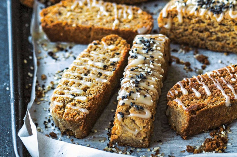 Honey Biscotti with Halva Recipe