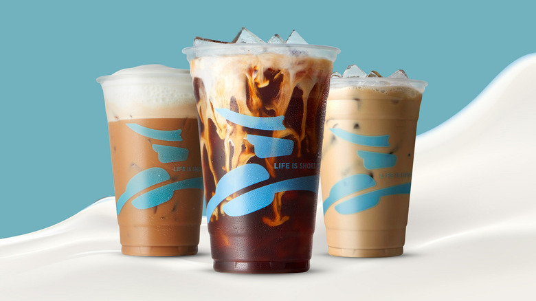 Iced Caribou Coffee non-dairy milk