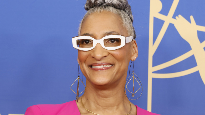 Carla Hall smiling at event
