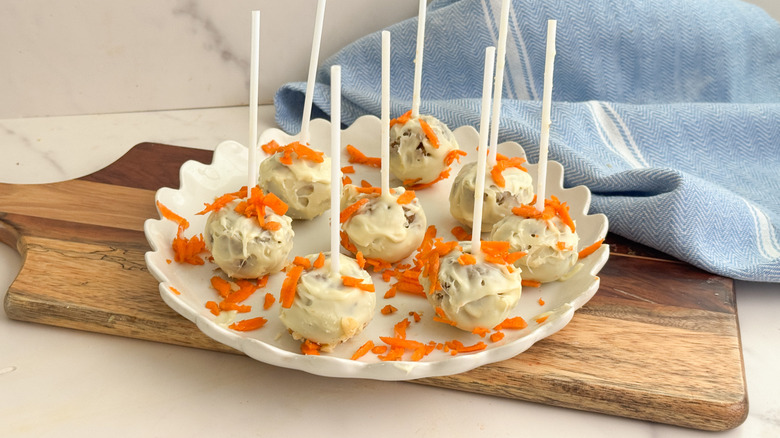 cake pops on plate
