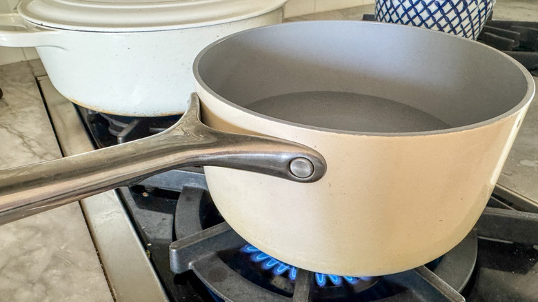 pot of water on stove