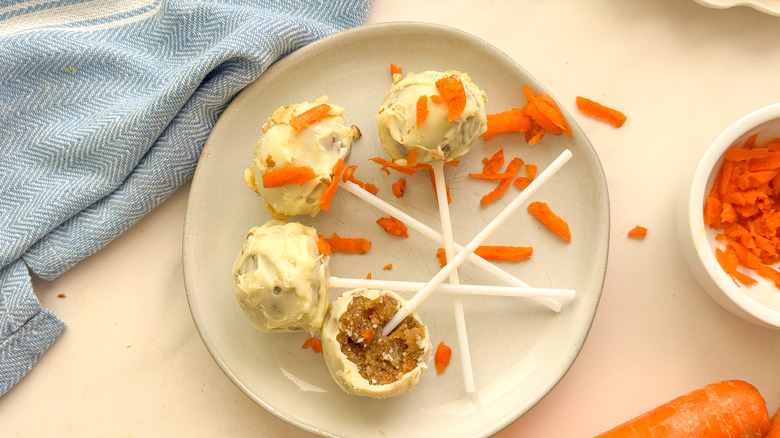 cake pops on plate