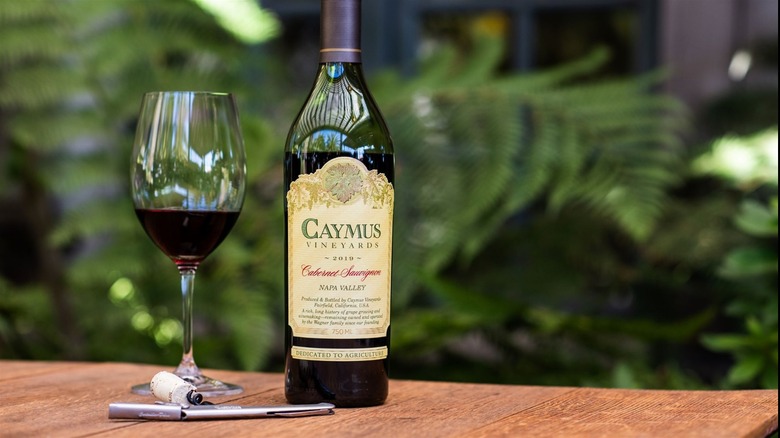 Caymus Cabernet Sauvignon glass