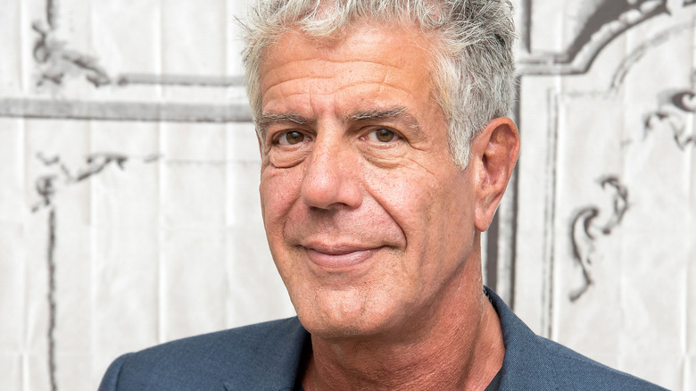 close up of Anthony Bourdain smiling