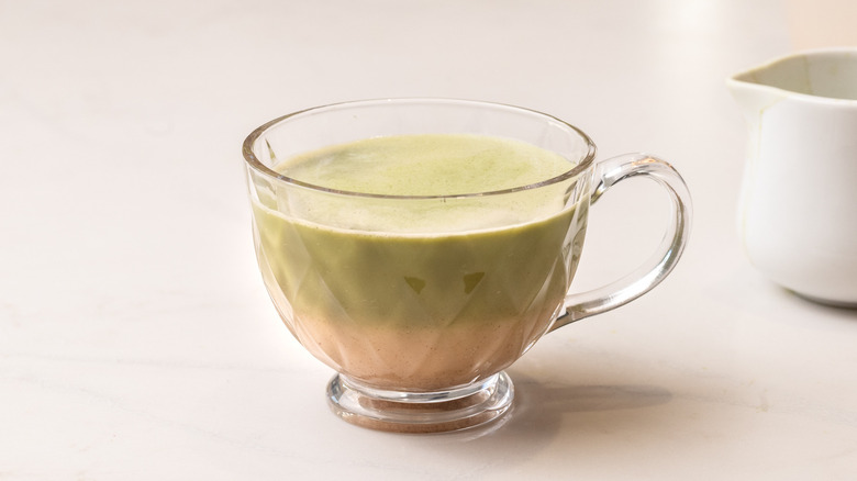 chai and matcha in mug